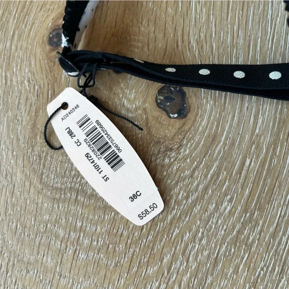 NWT VS Polka Dot Demi Push Up Bra 36C - Picture 3 of 3